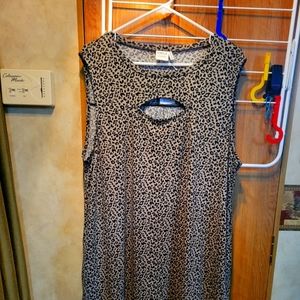 Suzanne Betro Simple peekaboo tank dress 2XL